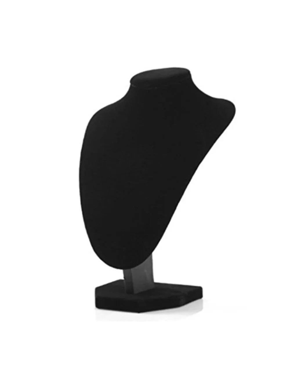 Necklace Display Stand Set of 2,21cm Velvet Jewelry Bust for Necklaces & Earring